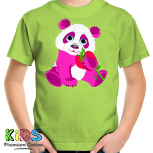 Kaos Pink Panda
