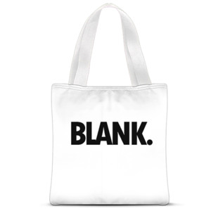 Tas Tote Fullprint Tote Bag Blank. Putih