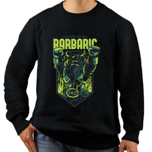 Jaket Sweater Kaos Distro Barbaric Robo