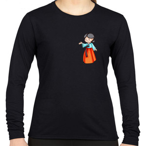 Kaos Korean Woman Cute
