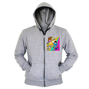 Hoodie Zipper Gemar Membaca