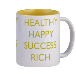 Mug MUG TULISAN HEALTHY HAPPY SUCCESS RICH 