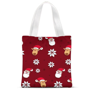Tas Tote Fullprint Pattern Christmas