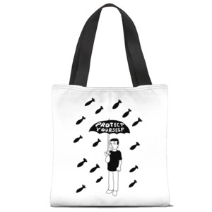 Tas Tote Fullprint protect yourself