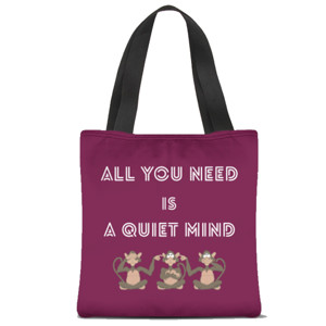 Tas Tote Fullprint A Quiet Mind