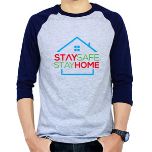 Kaos Raglan Stay Safe