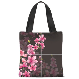 Tas Tote Fullprint TB-076_cool cherry blossom