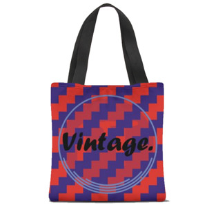 Tas Tote Fullprint VINTAGE PATTERN 12