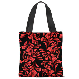 Tas Tote Fullprint Tas Tote Fullprint Pattern Collection 05 Hitam