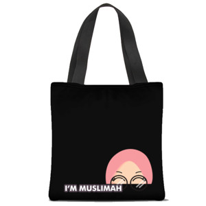 Tas Tote Fullprint Tote Bag - I m Muslimah