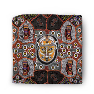 Sarung Bantal The Papuan Style Hitam