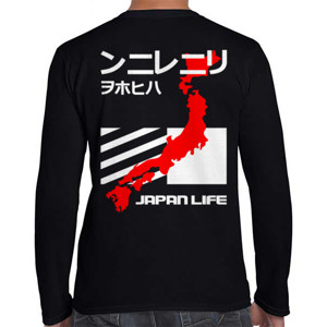 Kaos Distro Jepang Lengan Panjang Japan Life