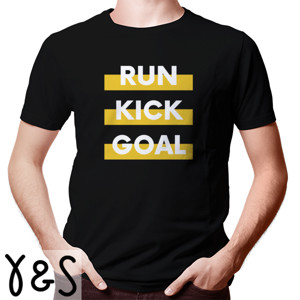 Kaos Kaos Pria Lengan Pendek - Run Kick Goal