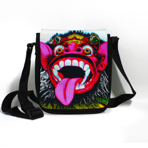 Tas Selempang Tas Selempang Dengan Lukisan Wajah Barong 4