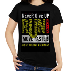 Kaos Never Give Up Yellow