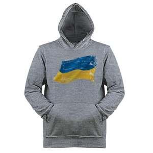 Jaket Hoodie Ukraine Grunge Flags 