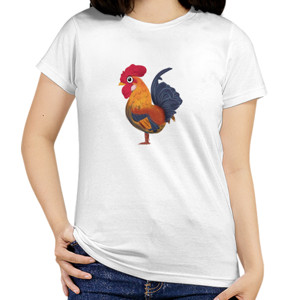 Kaos Rooster - Kaos Wanita by Gildan