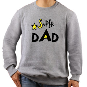 Jaket Sweater Kaos Custom Keren - Super Dad