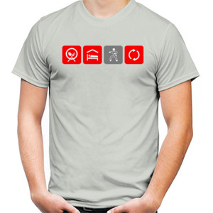 Kaos Eat Sleep Karate Repeat