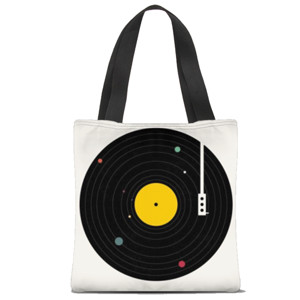Tas Tote Fullprint Music everywhere