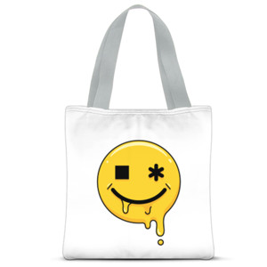 Tas Tote Fullprint Strange Smiley Tas Tote