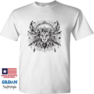 Kaos Premium - Seni Abstrak Pesona Singa