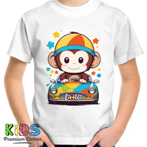 Kaos Anak Little Adventure Monyet lucu