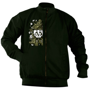 Jaket Bomber Army Skull Head 