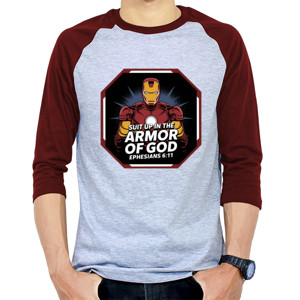 Kaos Raglan Suit Up