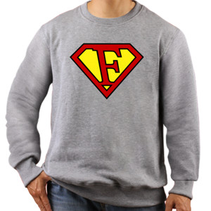 Jaket Sweater F Letter Superman W