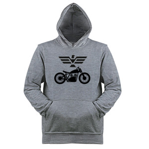 Jaket Hoodie wings moto