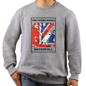 Jaket Sweater stone roses waterfall white