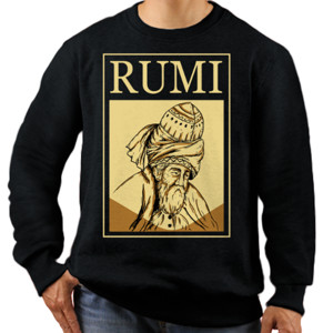 Jaket Sweater KAOS PENYAIR JALALUDDIN RUMI