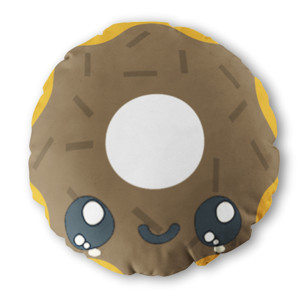 Bantal Bulat donat lover polos