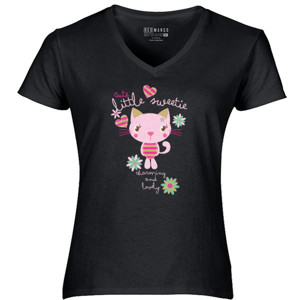 Kaos Little Sweetie Cute Cat
