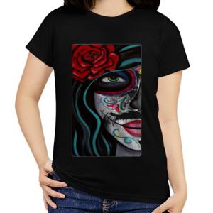 Kaos flowery lady