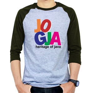 Kaos Raglan Kaos Jogja Raglan3/4