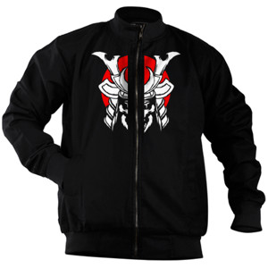Jaket Bomber Samurai Skull