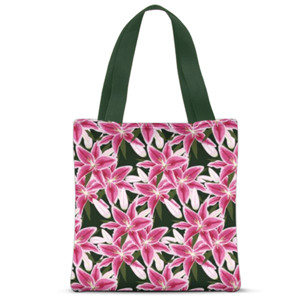 Tas Tote Fullprint Pink Lily