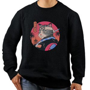 Jaket Sweater Japanese Art - Catmurai
