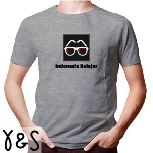 Kaos Kaos Lengan Pendek Indonesia Belajar