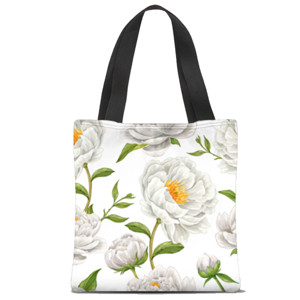 Tas Tote Fullprint Bunga