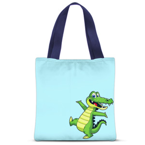 Tas Tote Fullprint Tas Tote Cute Crocodile Fullprint