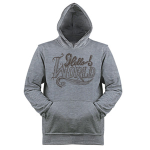 Jaket Hoodie Motivasi - Hello World