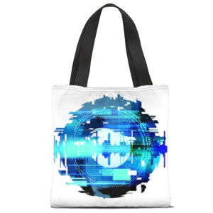 Tas Tote Fullprint GLITCH HOP
