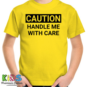 Kaos Kaos Caution Handle Me With Care Kuning