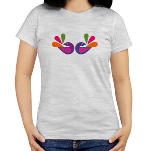 Kaos Distro Dua Burung Bercinta