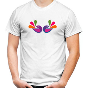 Kaos Distro Dua Burung Bercinta