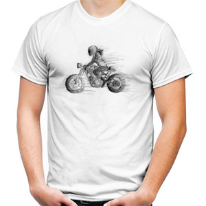 Kaos kaos scribble of cafe racer
