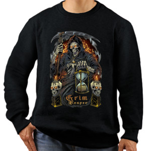 Jaket Sweater kaos grim reaper pria all size